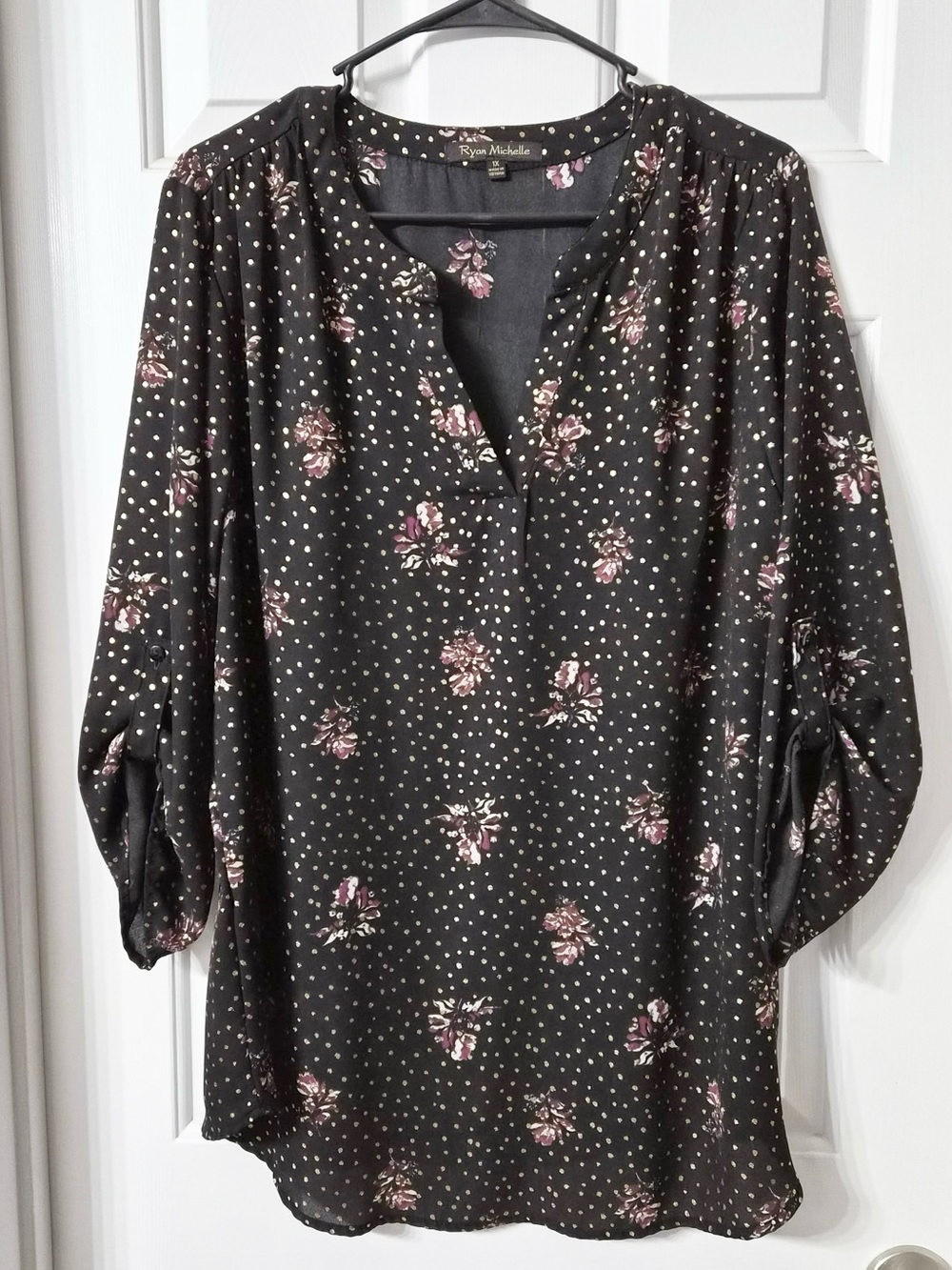 Floral Polka Dot Blouse